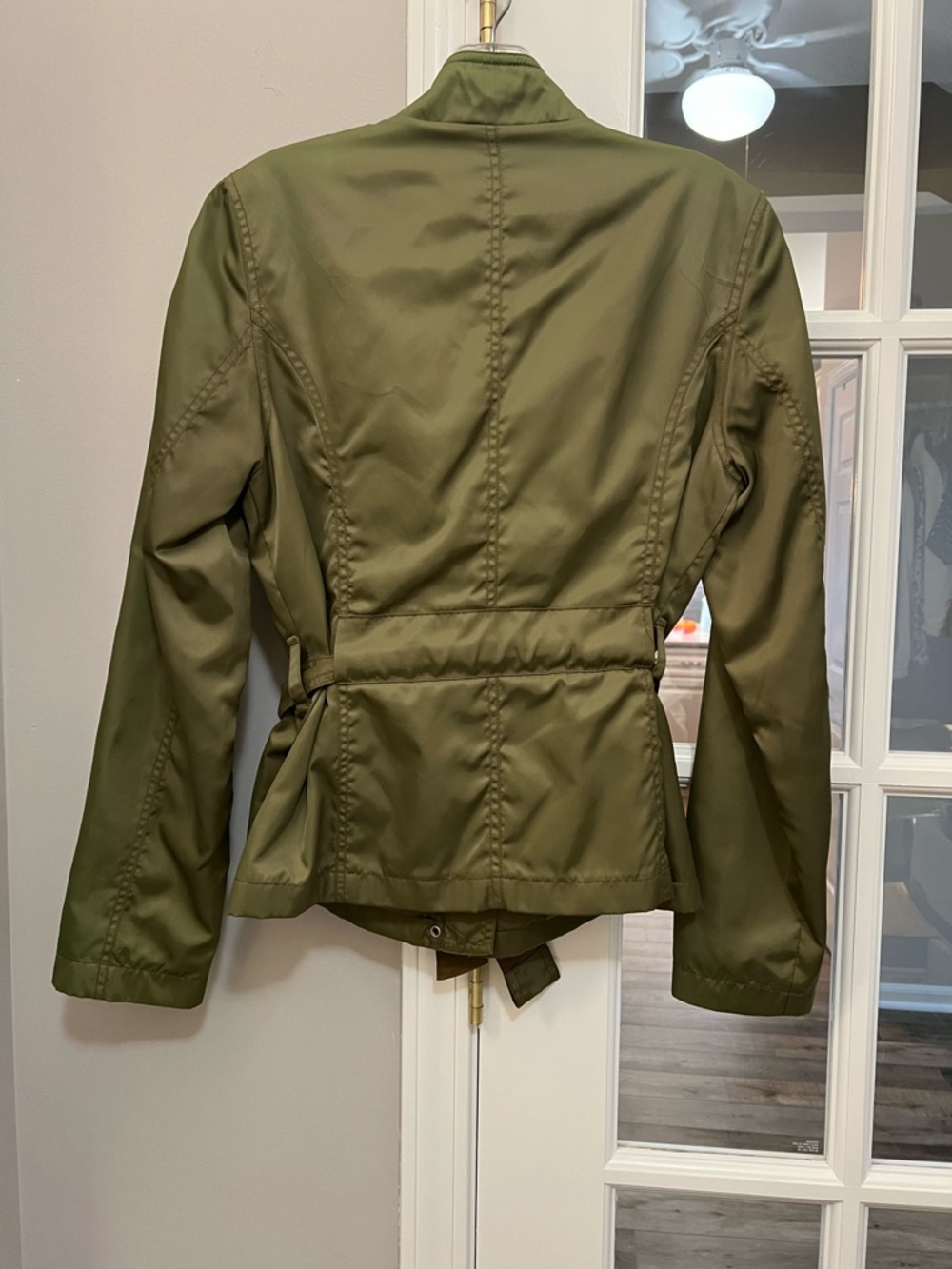 Lightweight women’s olive green utility/military style jacket sz S - Picture 3 of 14